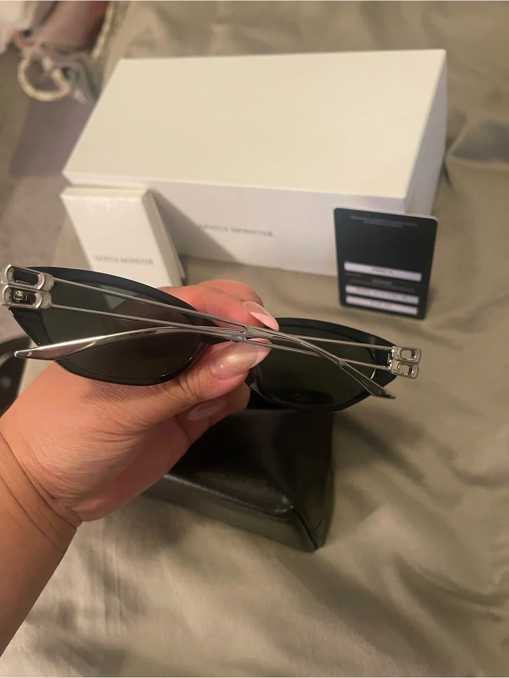 AUTHENTIC GENTLE MONSTER MIMOSA 01 black brand new with box and sunglasses case